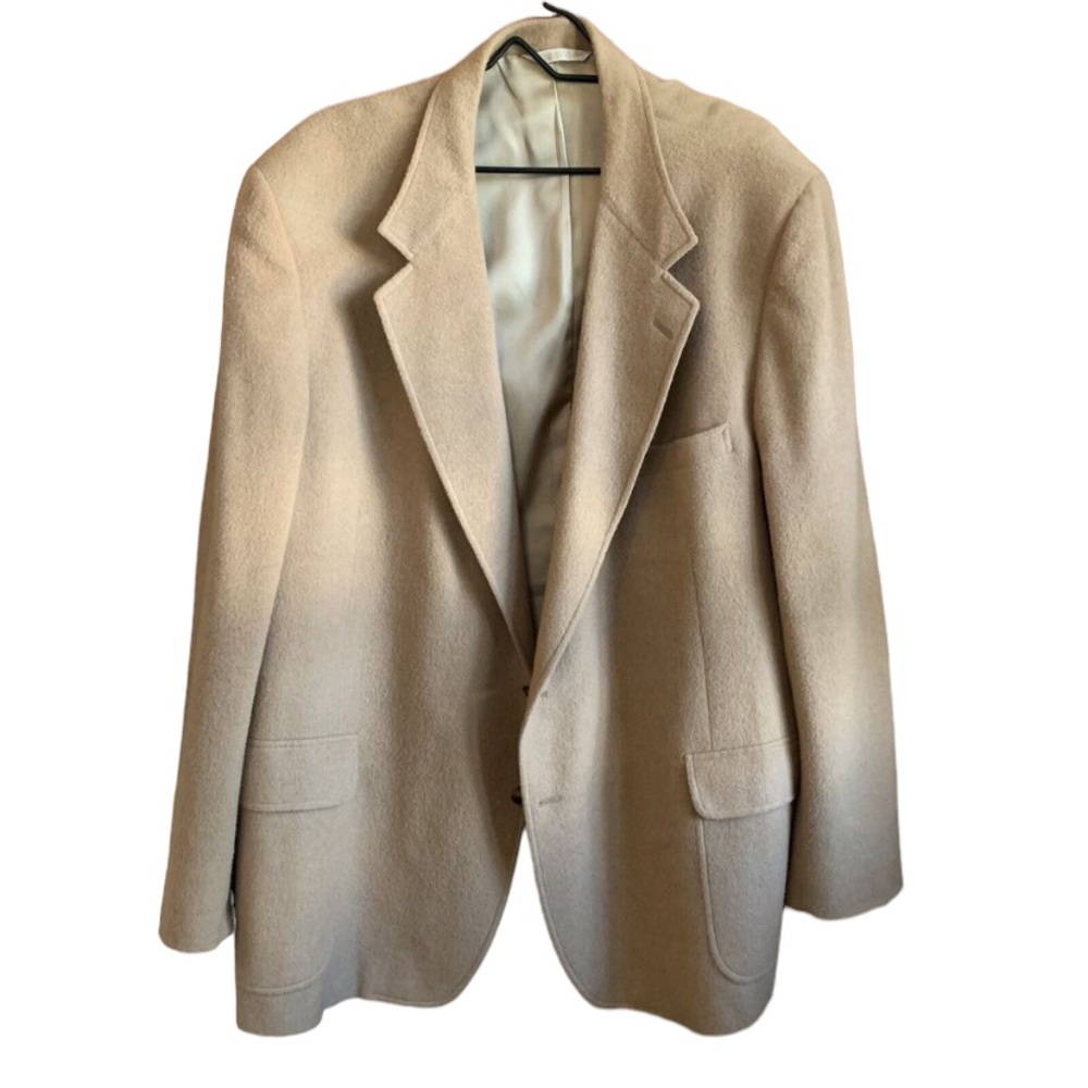 Talbot Jaimes 100% Camel Hair Heavy Overcoat Men's Big & Tall USA Vintage